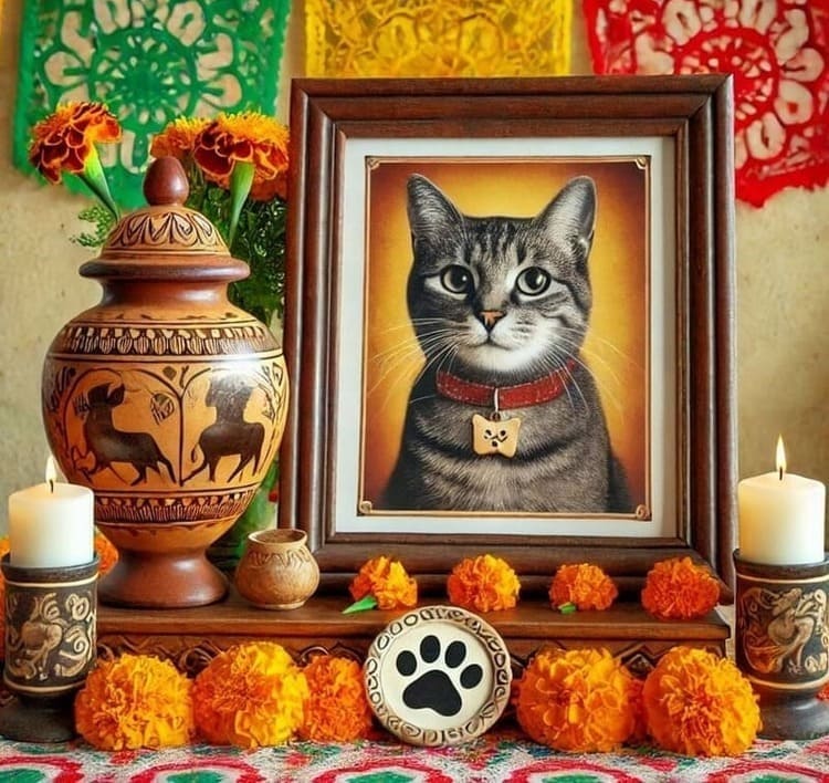 Como hacer un altar de muertos para gato